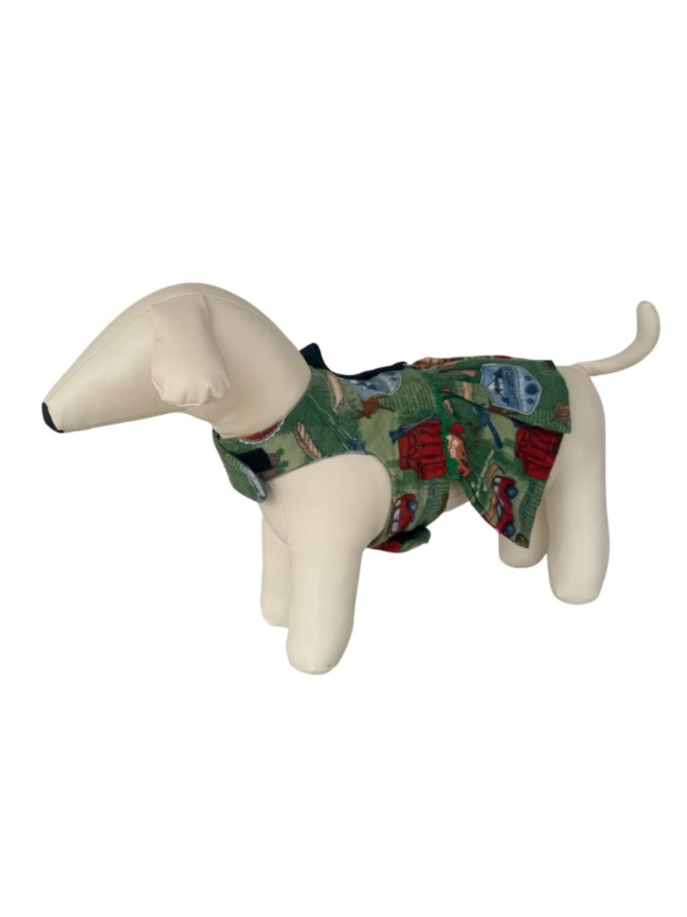 Handmade Small Dog Adjustable Outfit w Harness Camping Outdoor Fishing - Picture 10 of 15